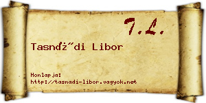 Tasnádi Libor névjegykártya